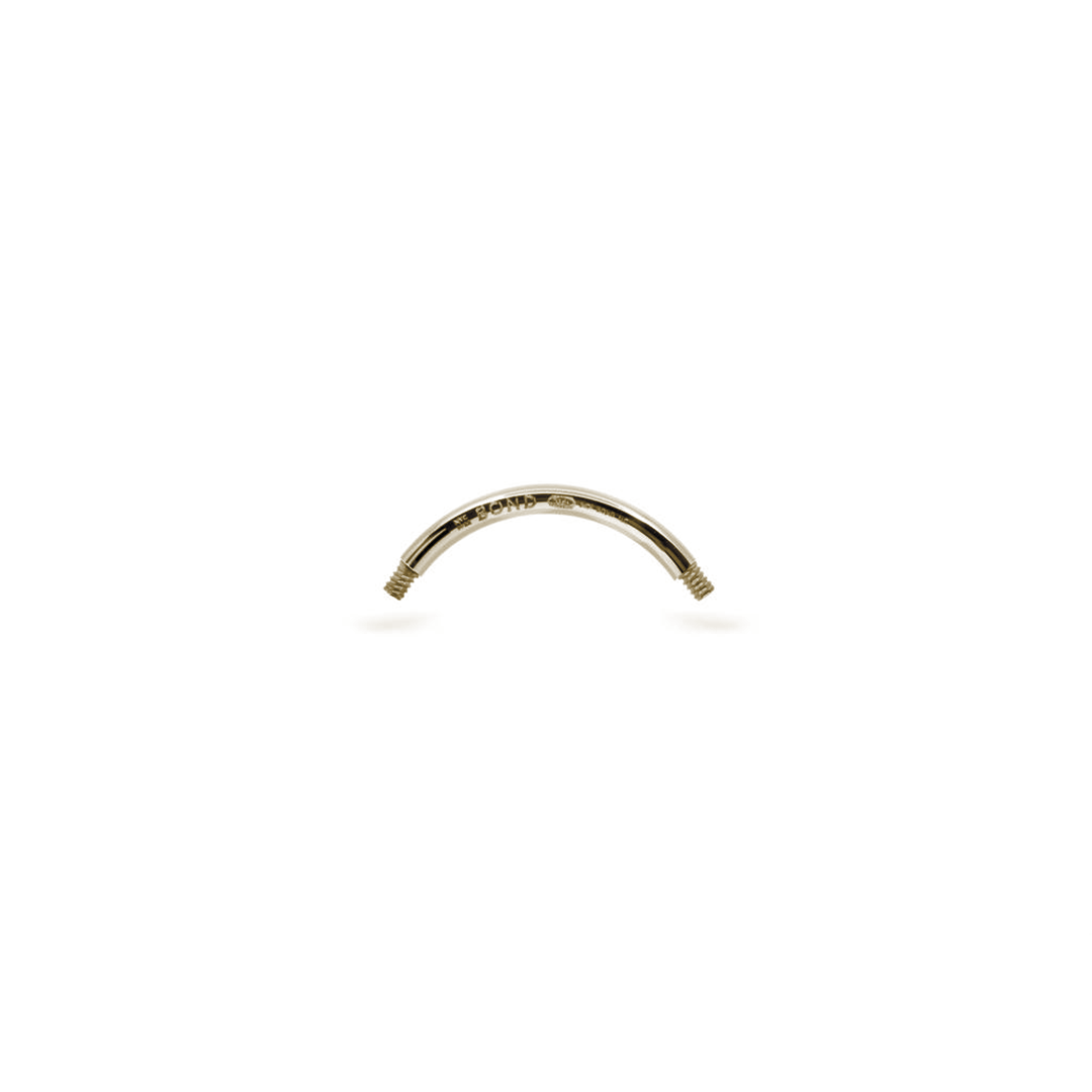 14mm Curved Double Piercing Bar