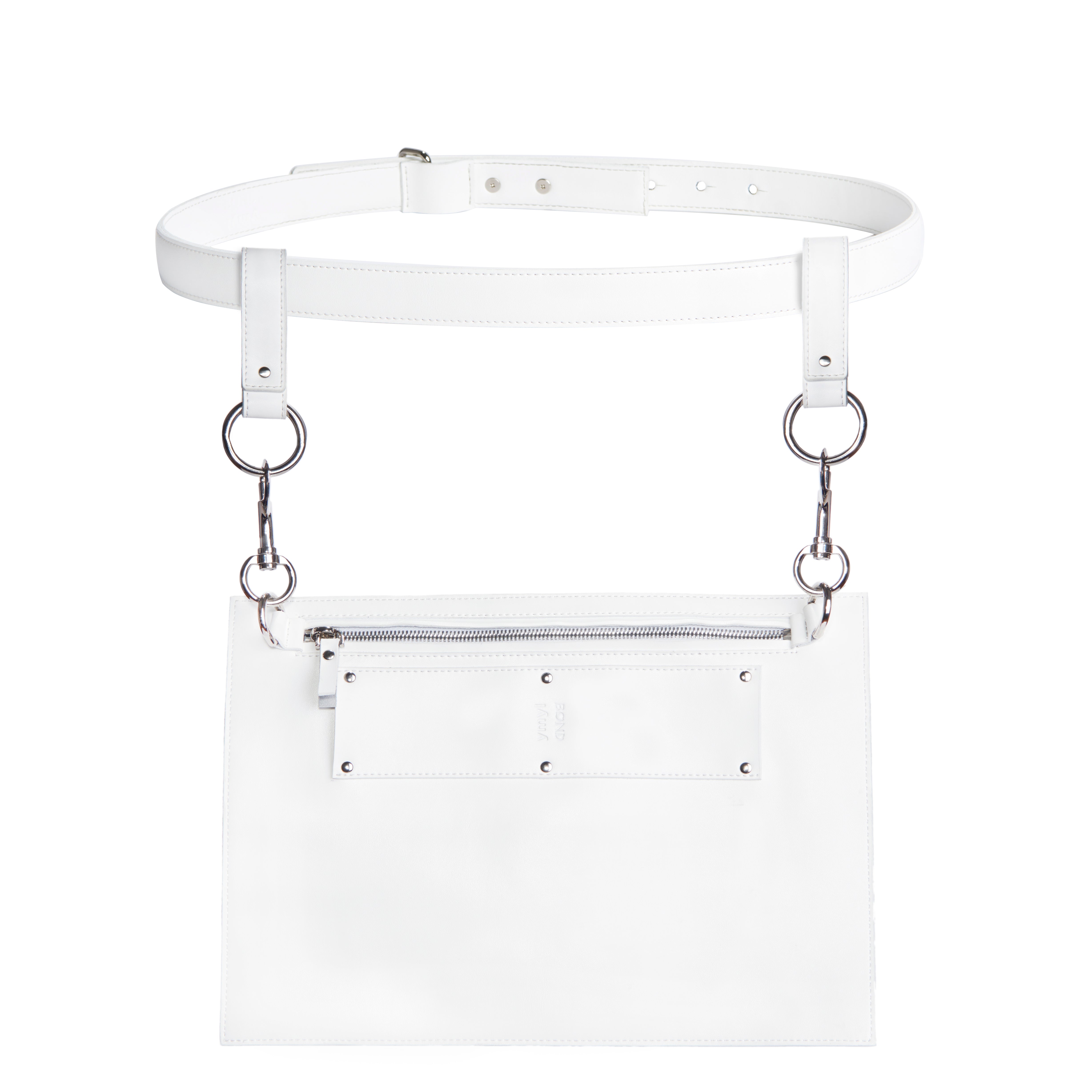 Tech Pocket Belt - White