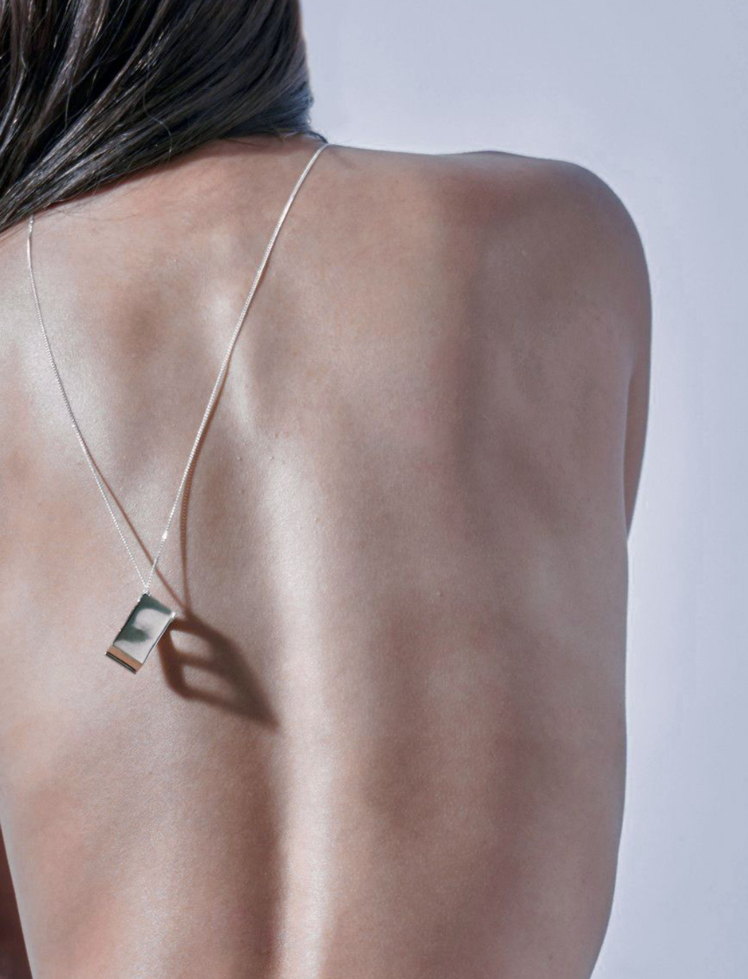 Cinder Block Pendant - 935 Silver