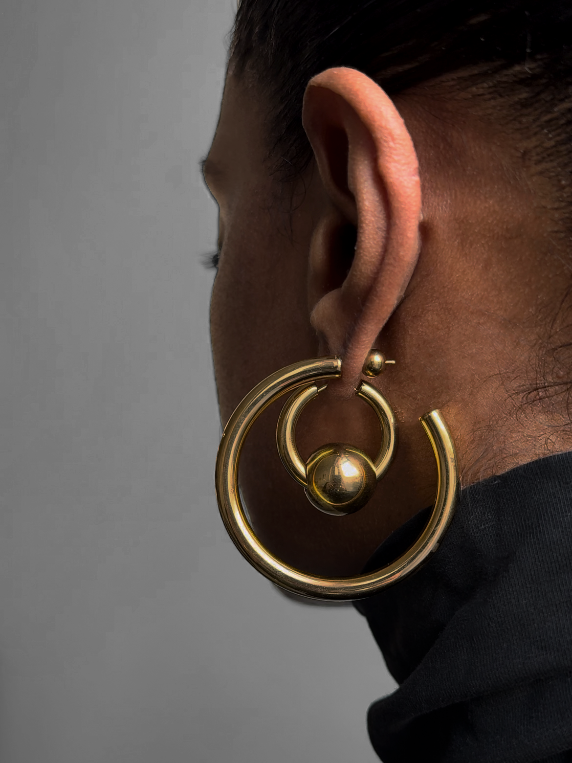 Bead Hoop 2 in 1 Earring