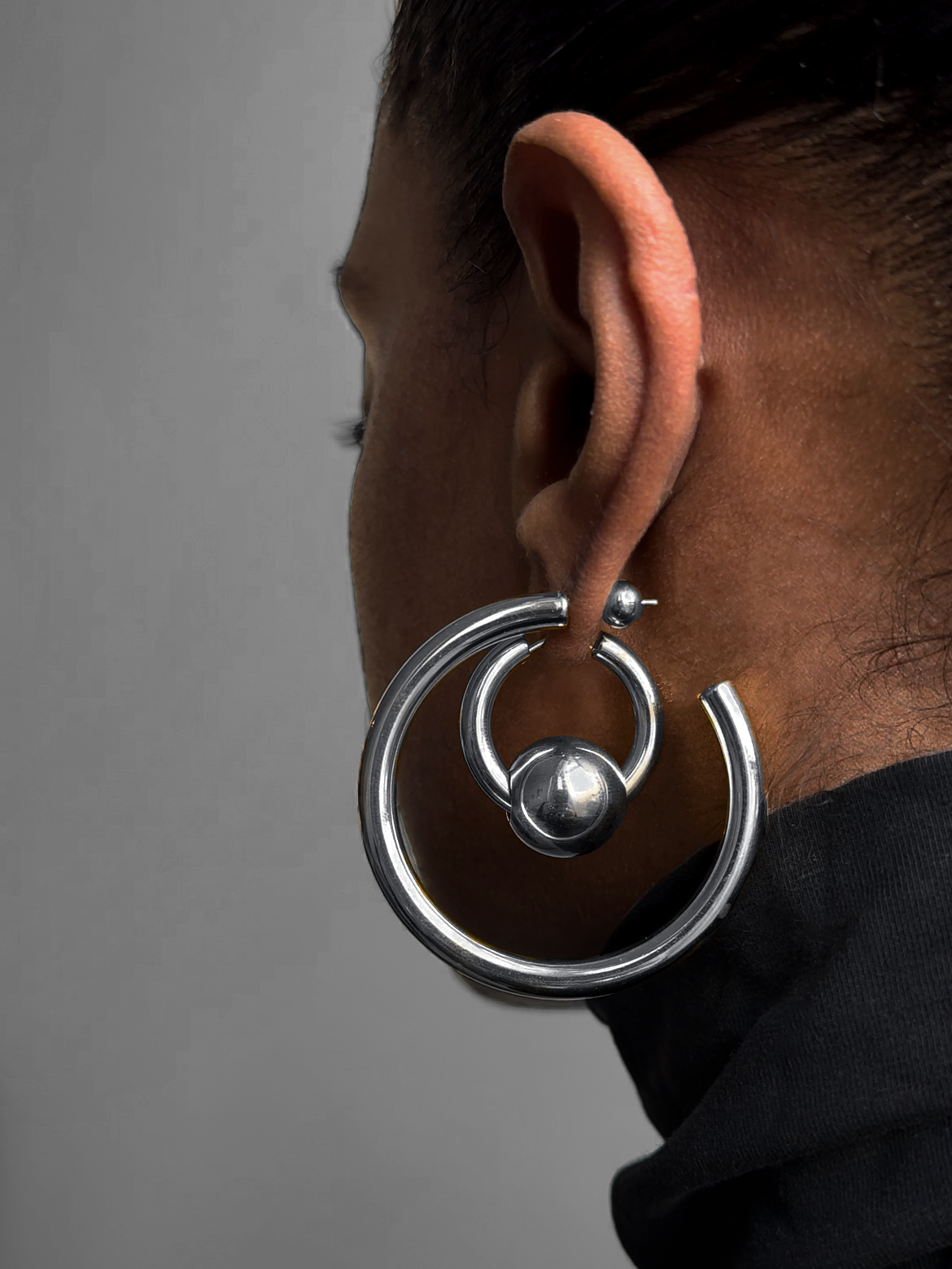 Bead Hoop 2 in 1 Earring