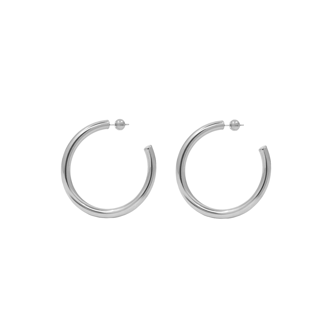 Hollow Hoop Bead Earring