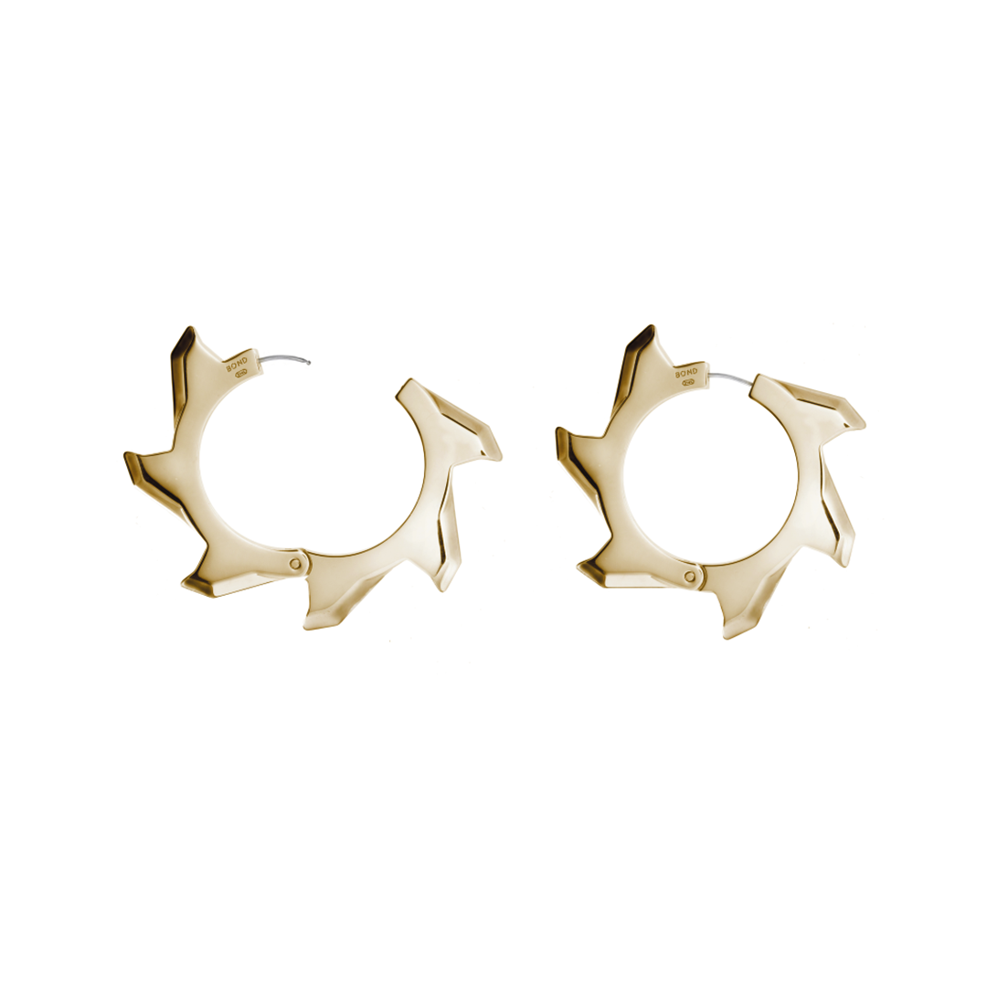 Medium Buzzsaw Hoop Earring