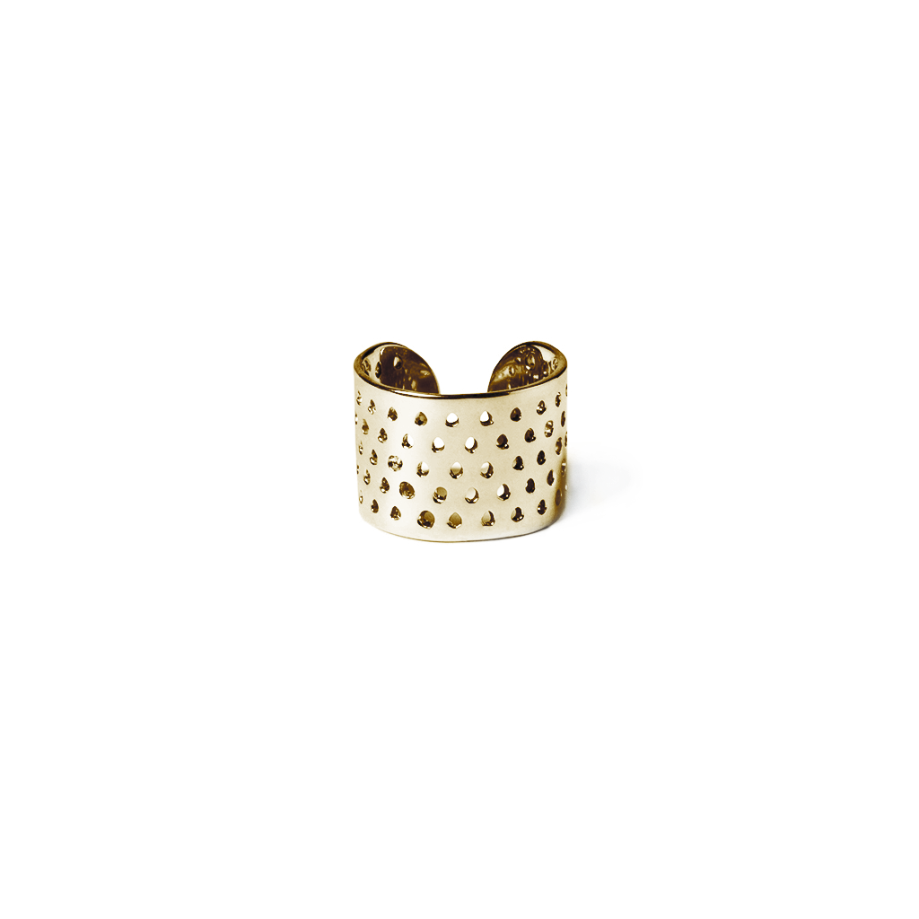 Perforated Ring - 935 Silver