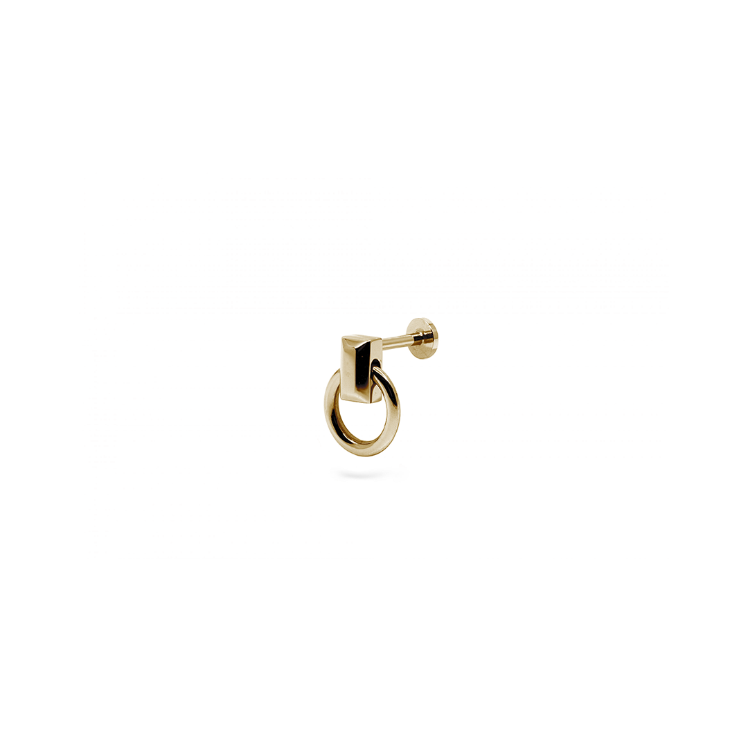 Hitch Flatback Stud Earring