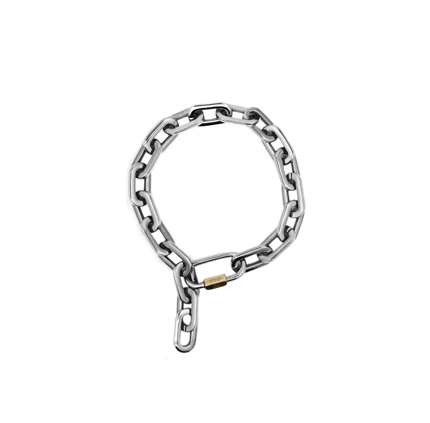 Two-Tone Hex Chain Anklet