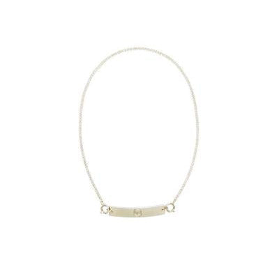 COSTUME GOLD NAME PLATE NECKLACE
