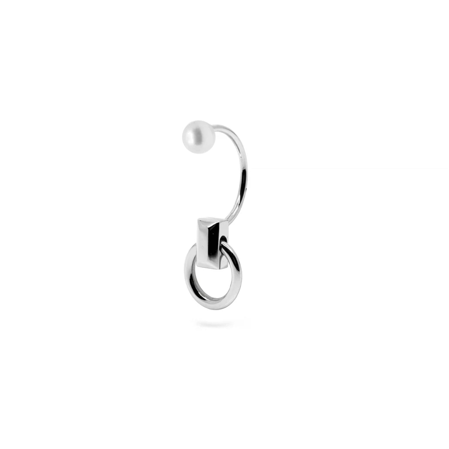 Pearl + Hitch Curved Earring