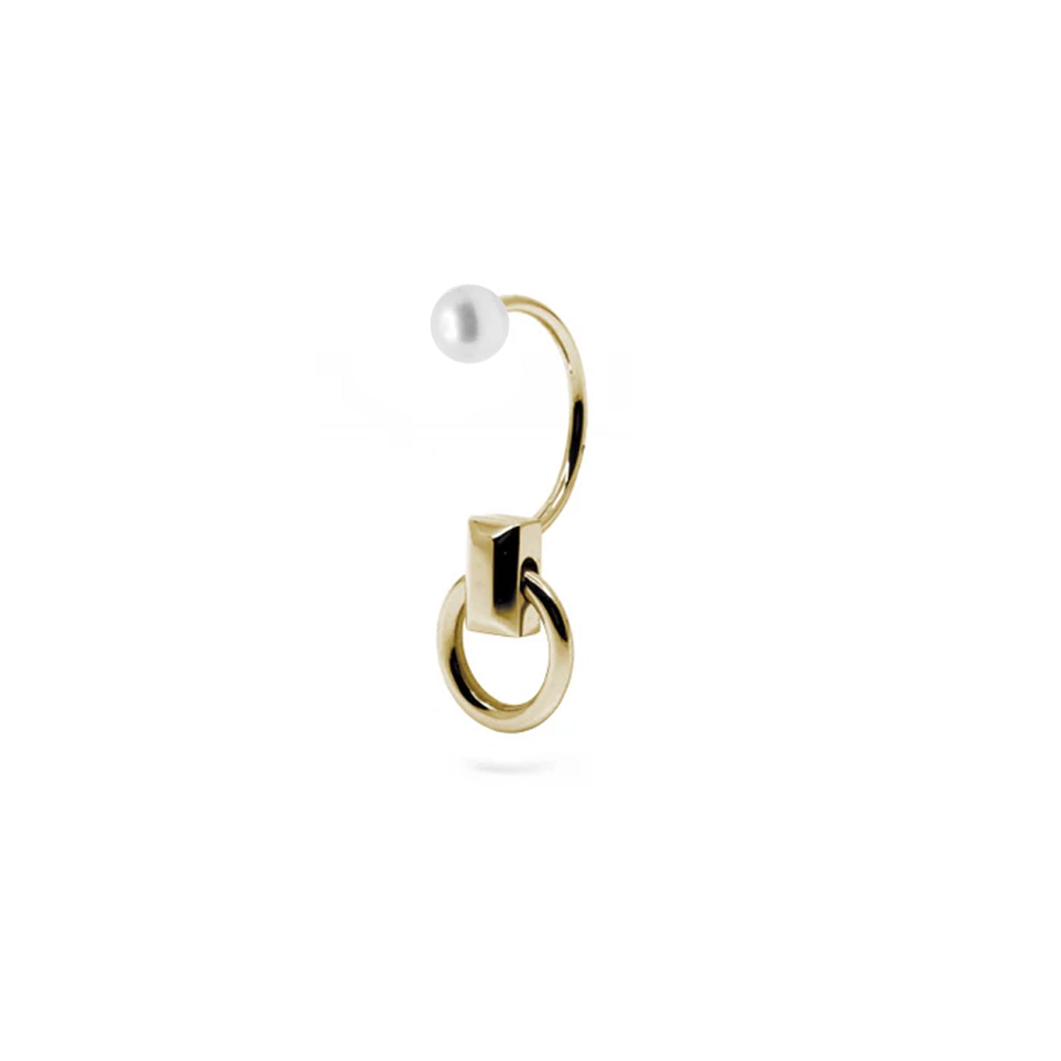 Pearl + Hitch Curved Earring