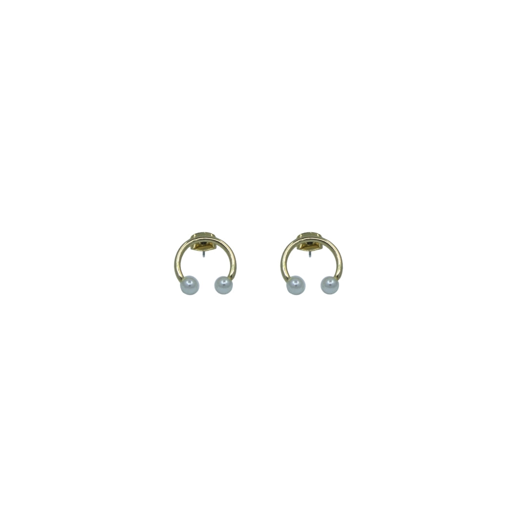 GOLD HITCH PIERCING STUD EARRING SAMPLE (PAIR)