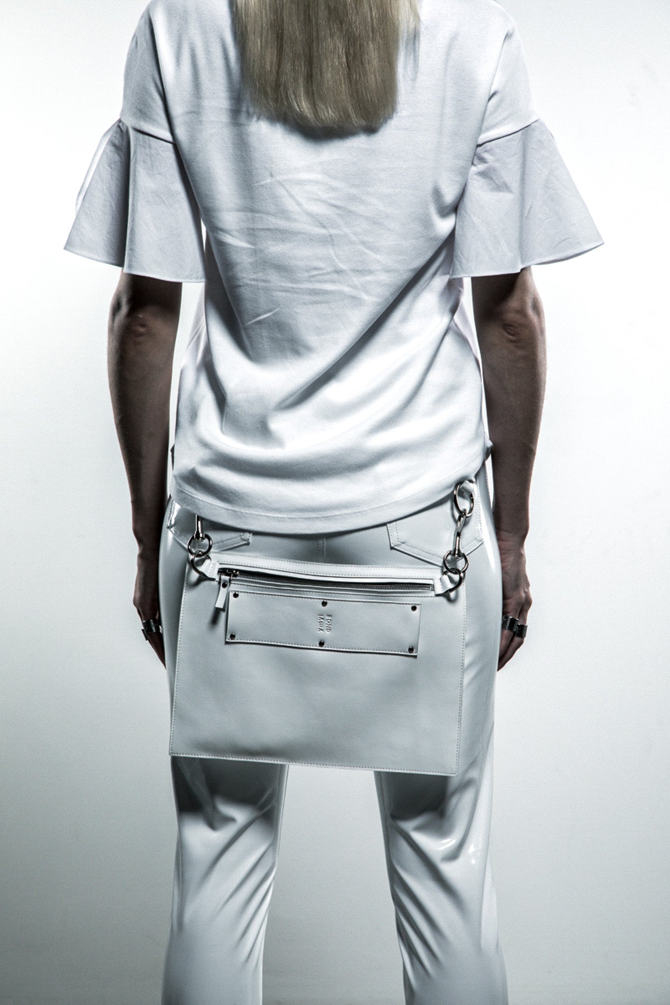 Tech Pocket Belt - White