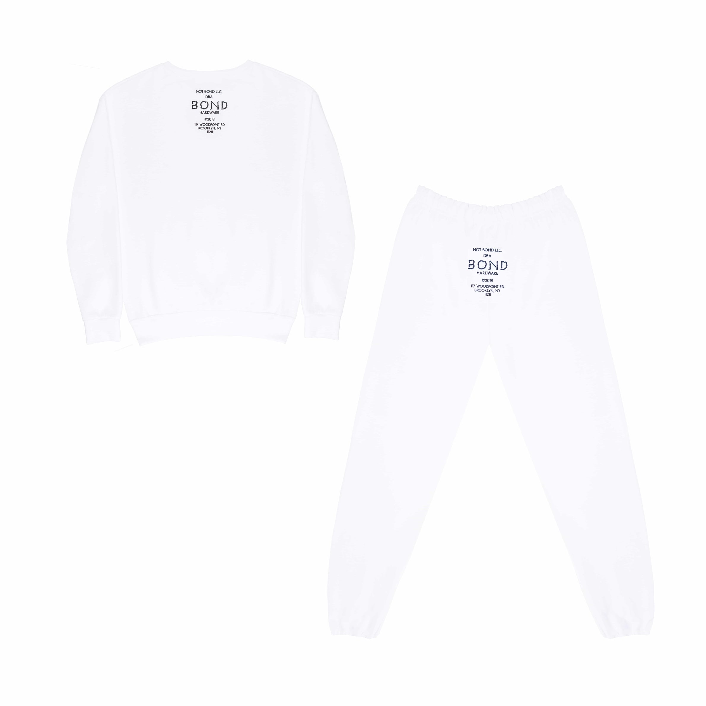 WHITE SWEAT SET SAMPLE