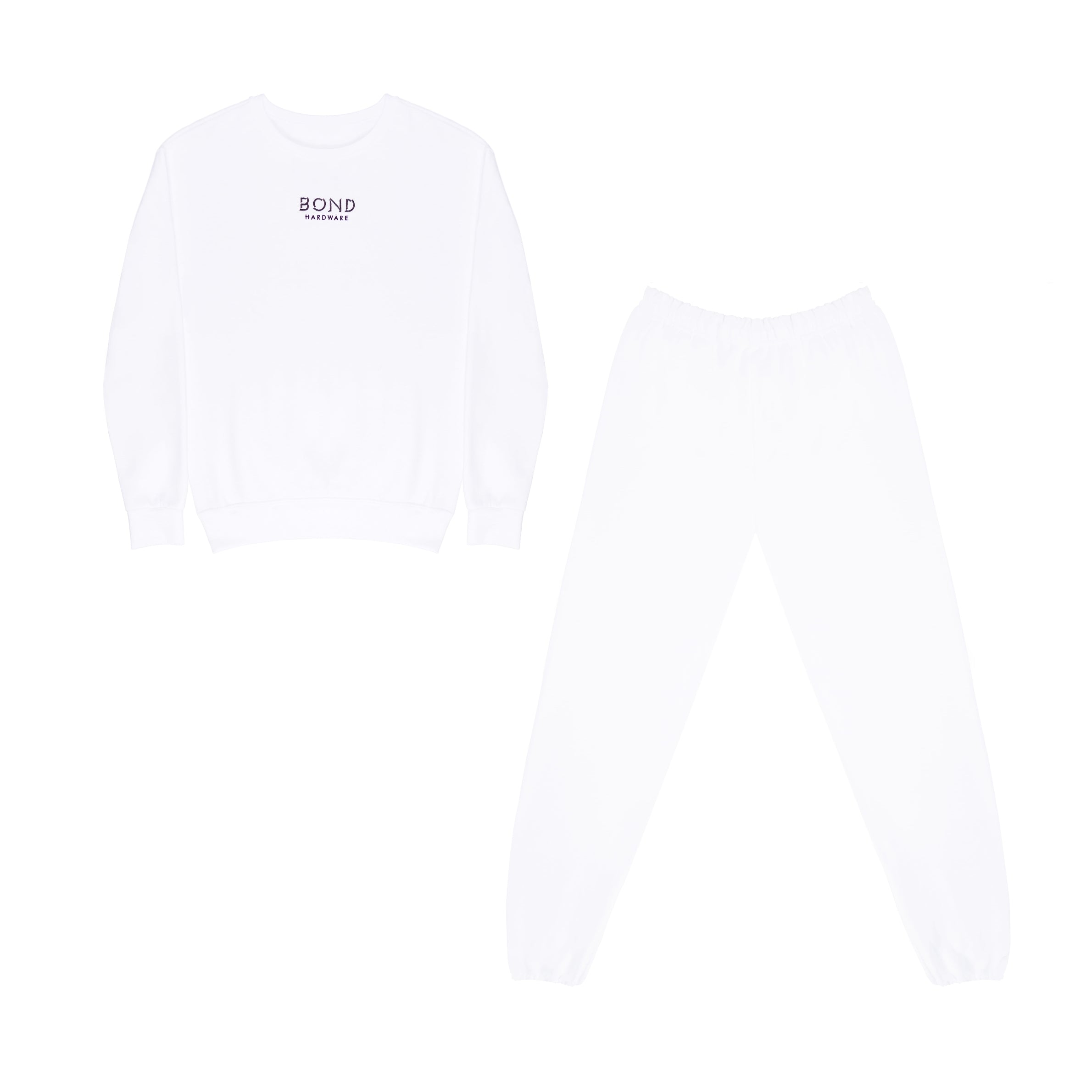 WHITE SWEAT SET SAMPLE