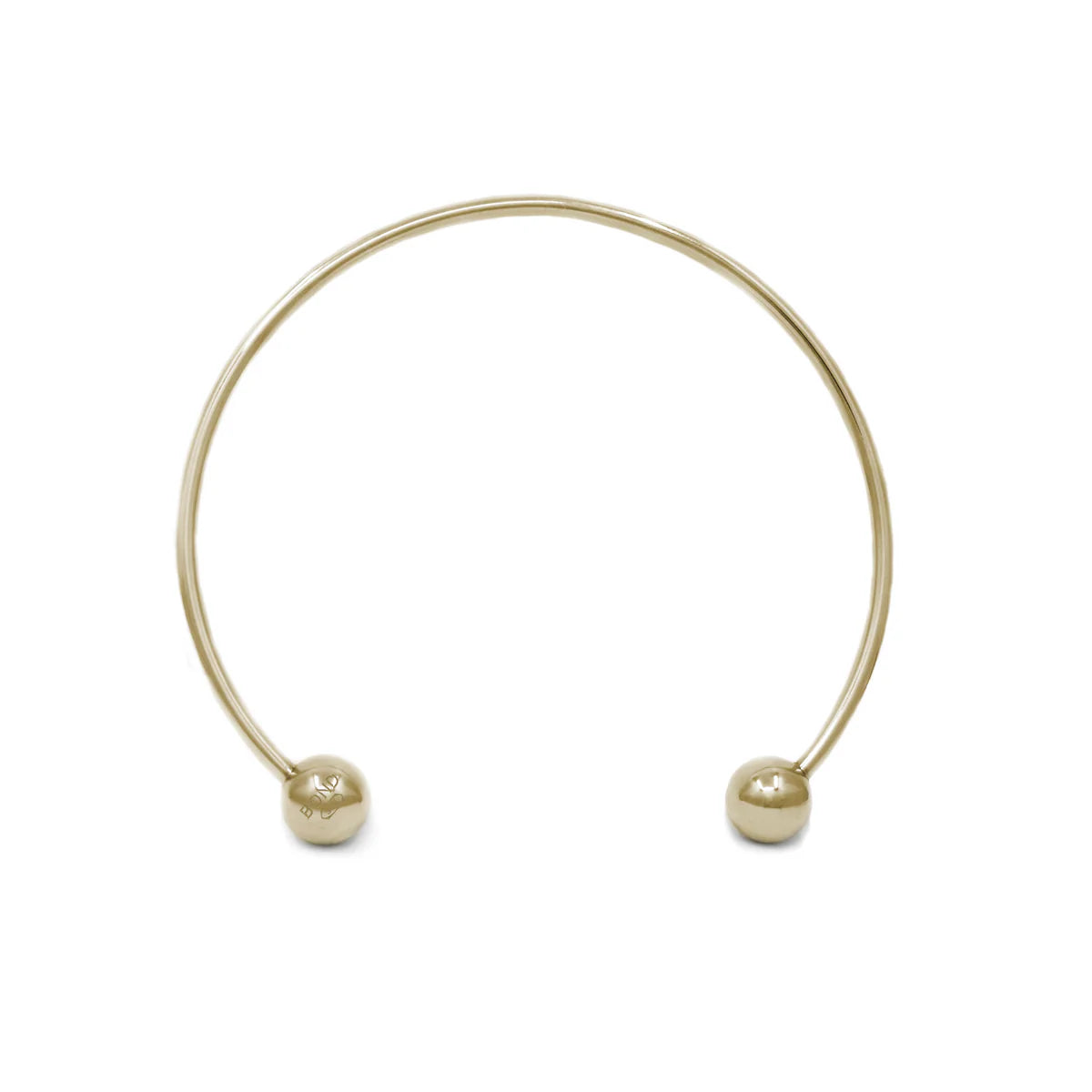 BARBELL NECKLACE PVD GOLD SAMPLE