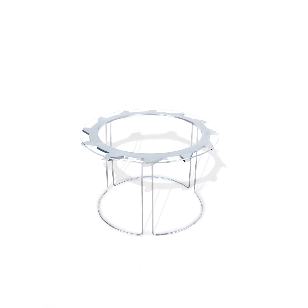 Mirror Buzzsaw Dining Table