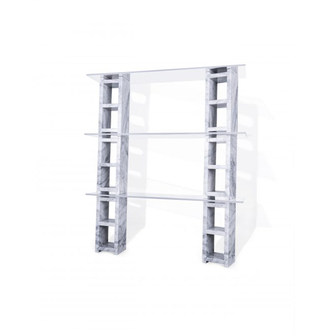 3 Tier Cinder Block Bookshelf