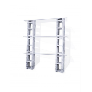 3 Tier Cinder Block Bookshelf