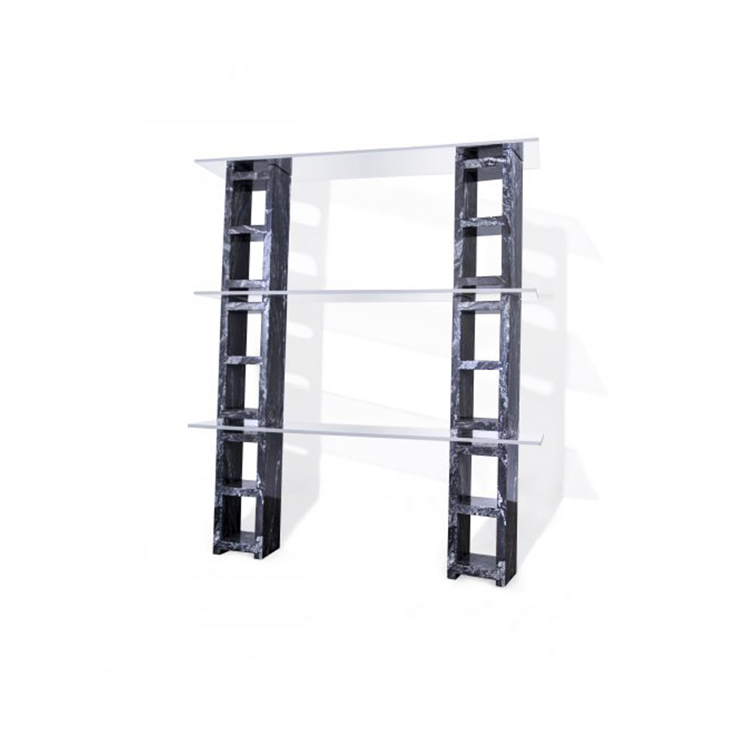 3 Tier Cinder Block Bookshelf