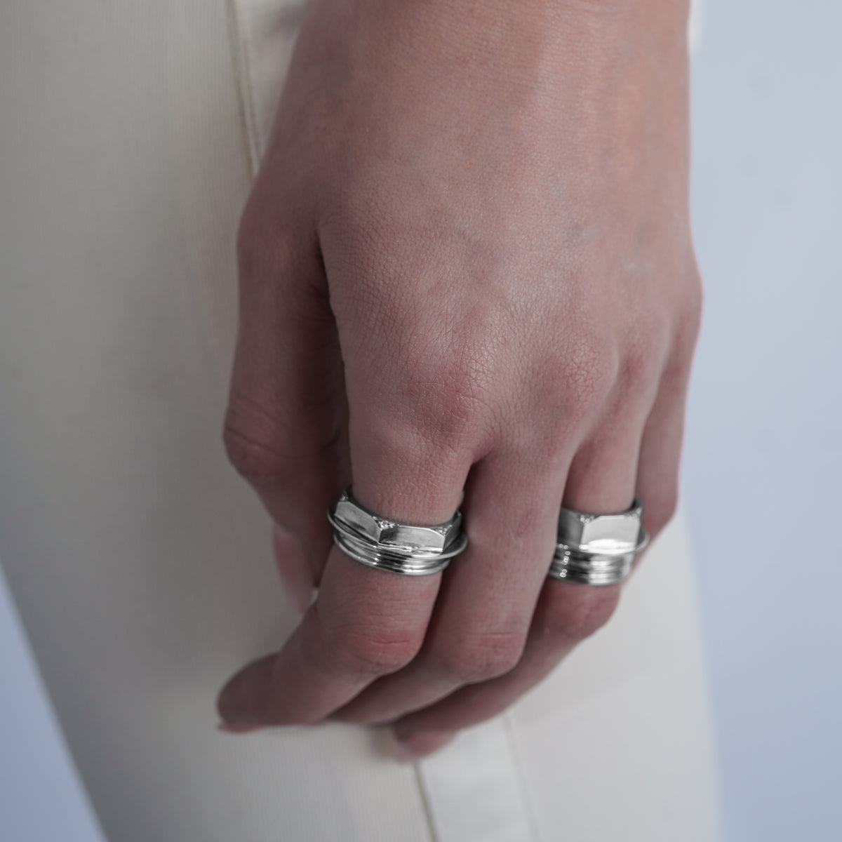 Medium Coupling Ring - 935 Silver