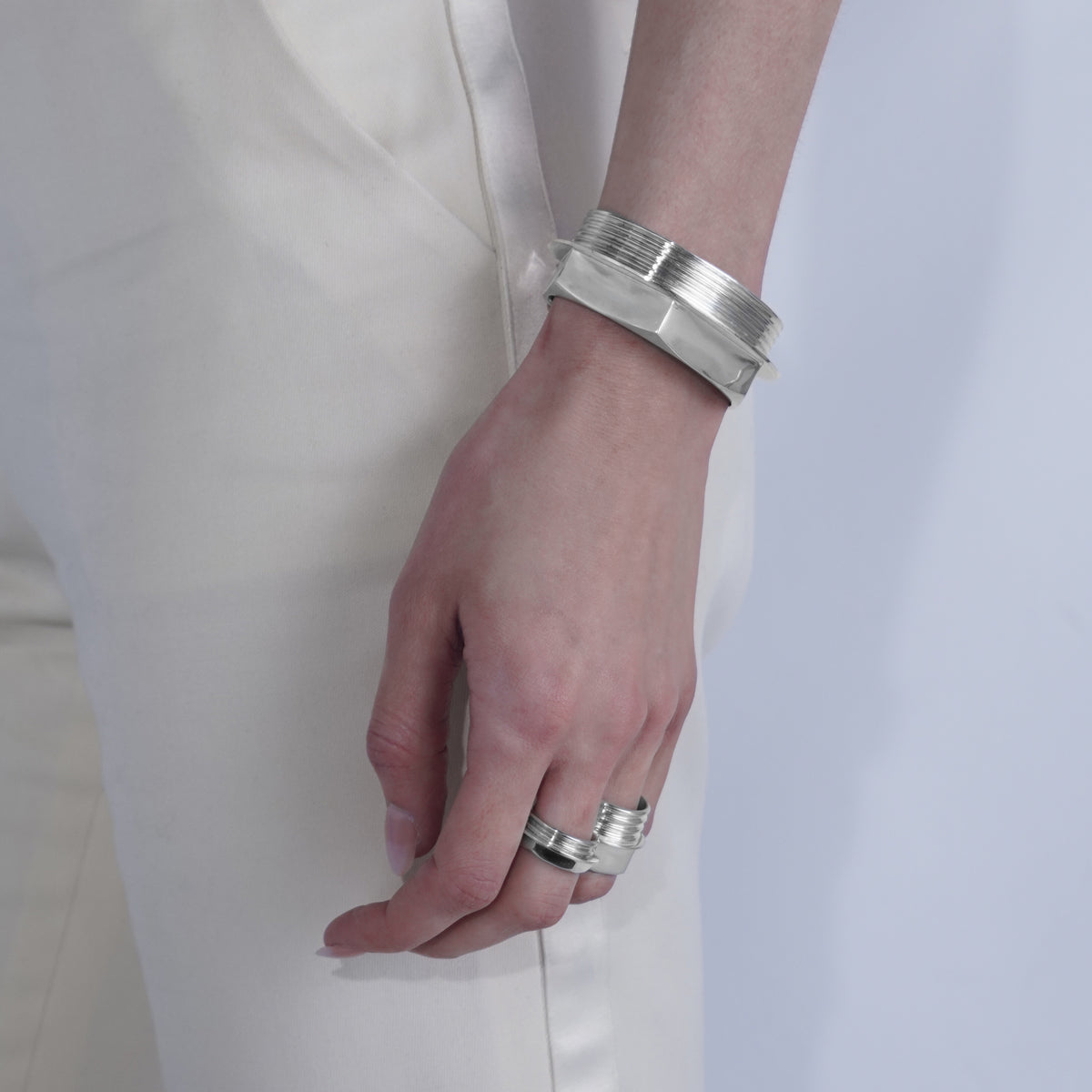 Medium Coupling Bracelet - 935 Silver