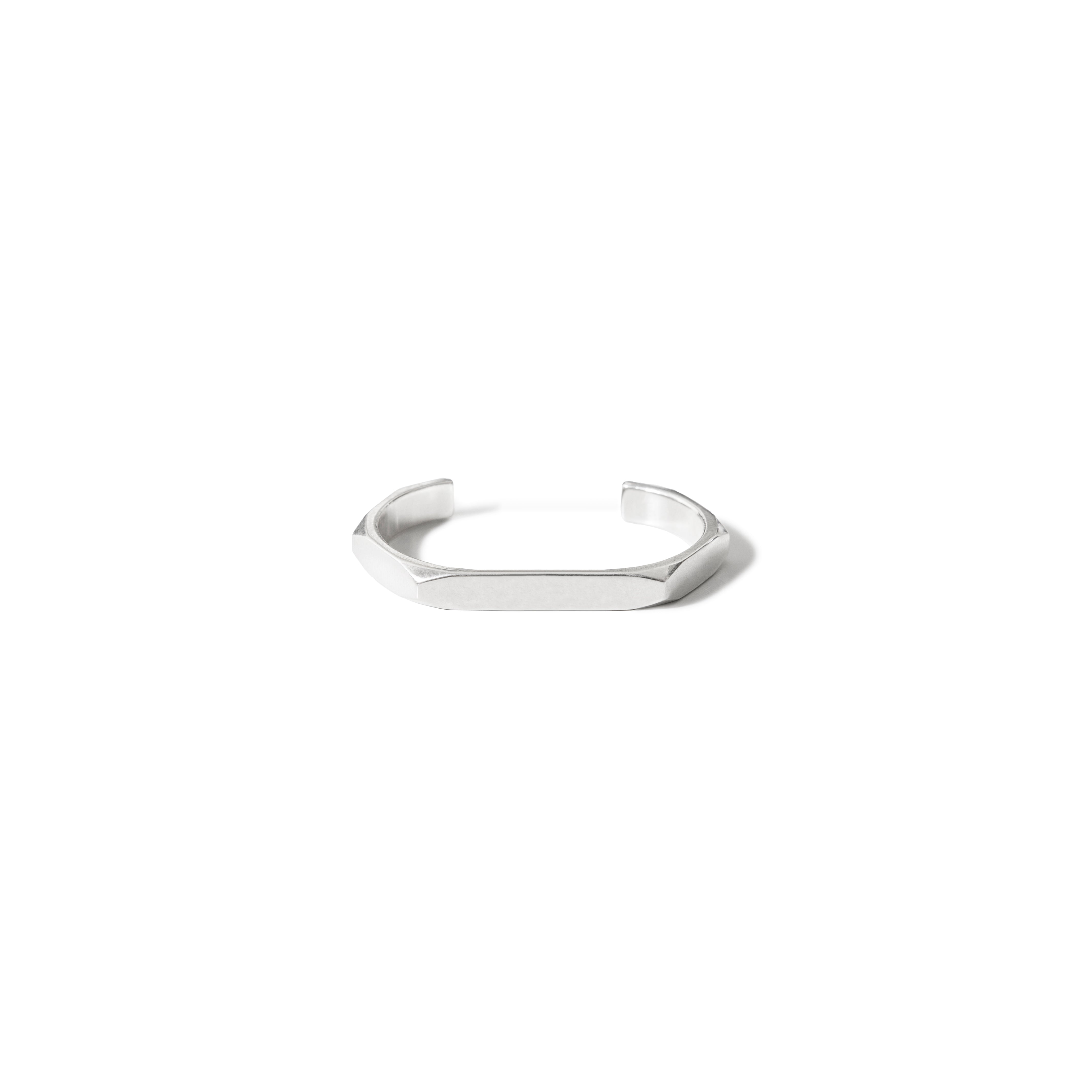 Narrow Hex Cuff Bracelet - 935 Silver