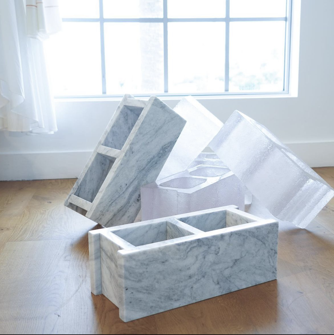 Cinder Block Sculpture