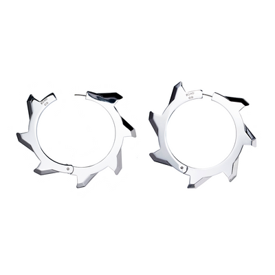 Large Buzzsaw Hoop Earring