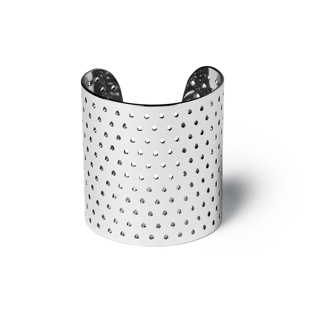 COSTUME SILVER PERFORATED CUFF
