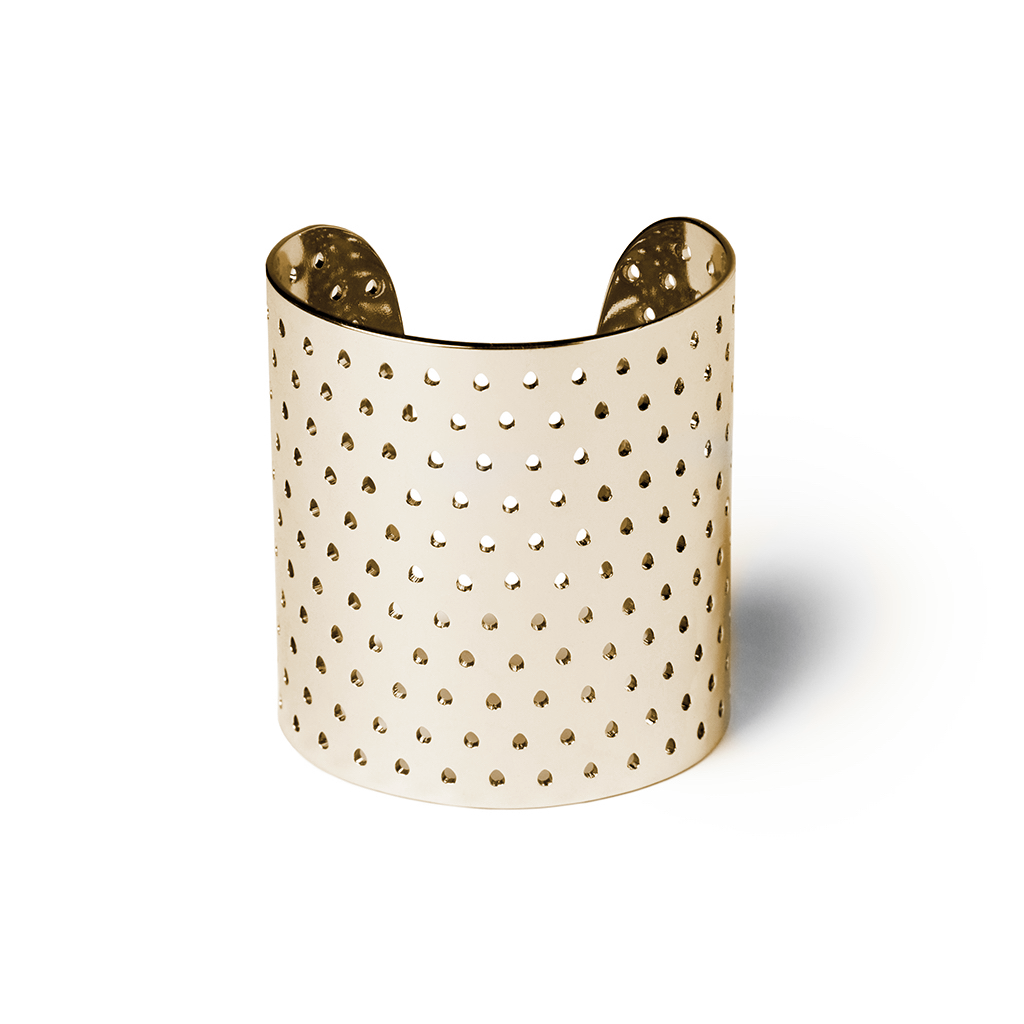 COSTUME GOLD PERFORATED CUFF
