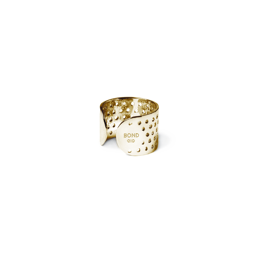 Perforated Ring - 935 Silver