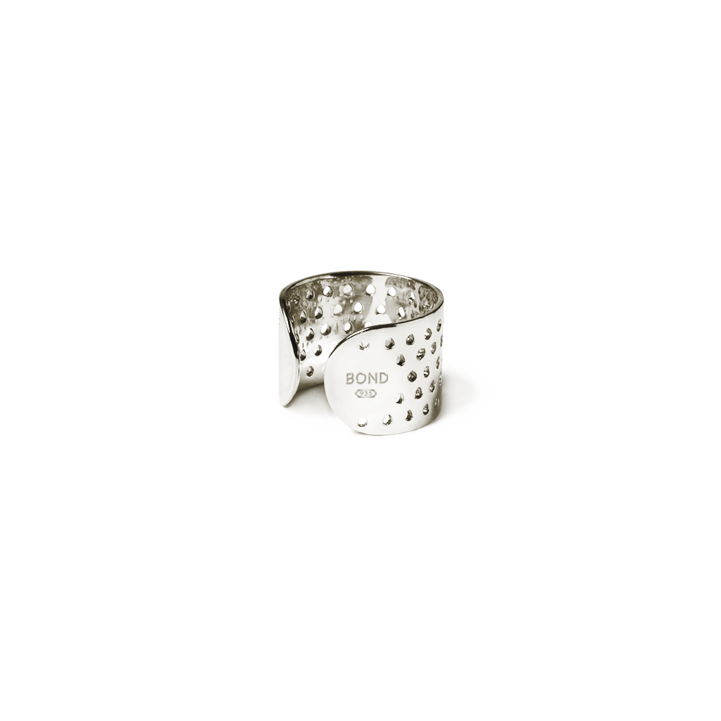 Perforated Ring - 935 Silver