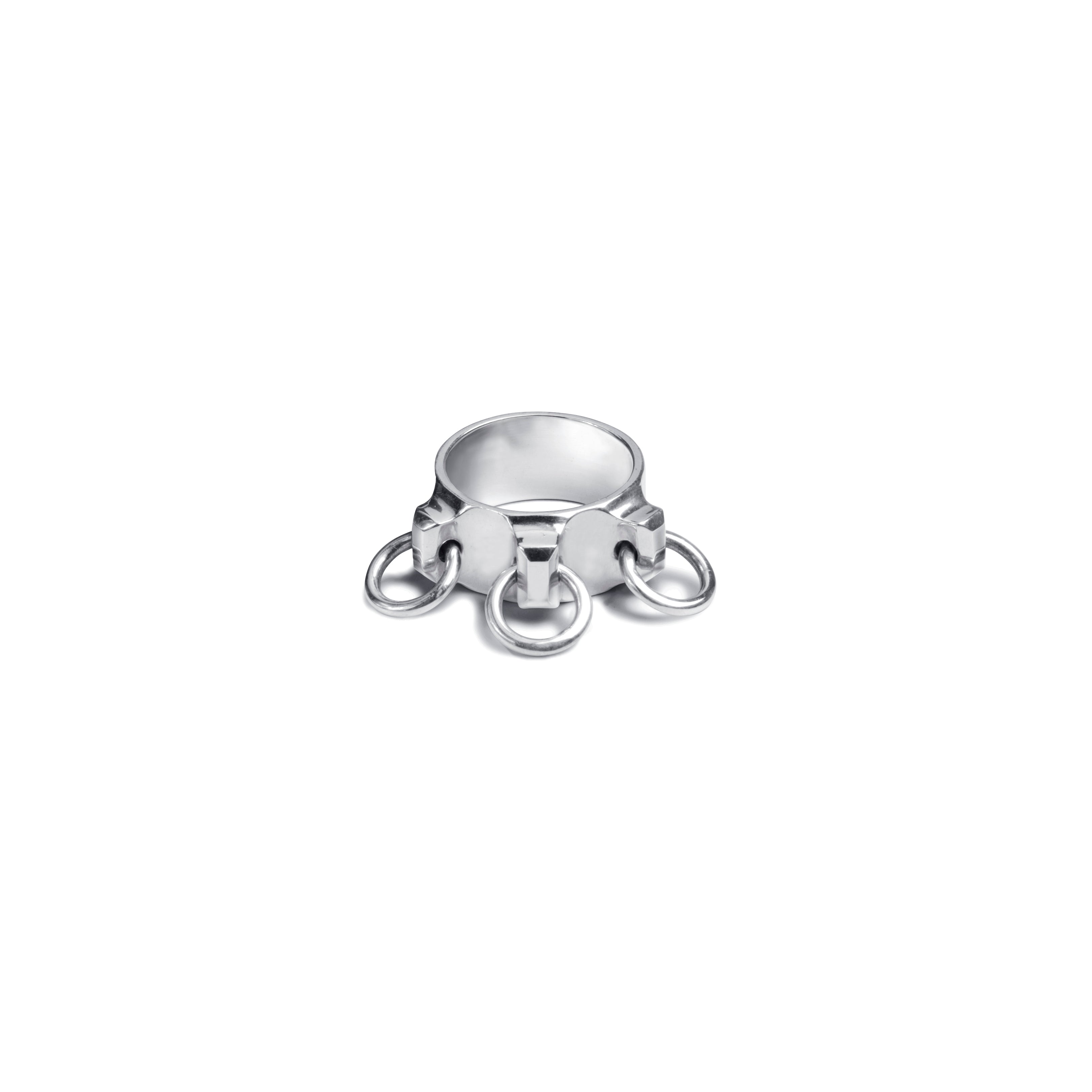 10mm 3 Hitch Ring - 935 Silver