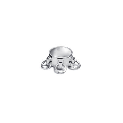 10mm 3 Hitch Ring - 935 Silver