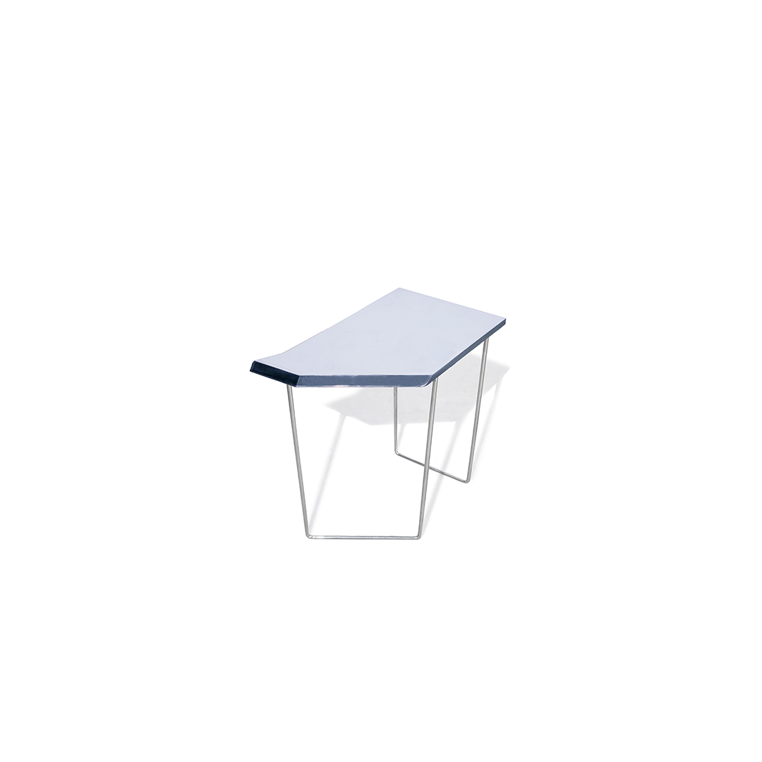 Mirror Single Blade End Table