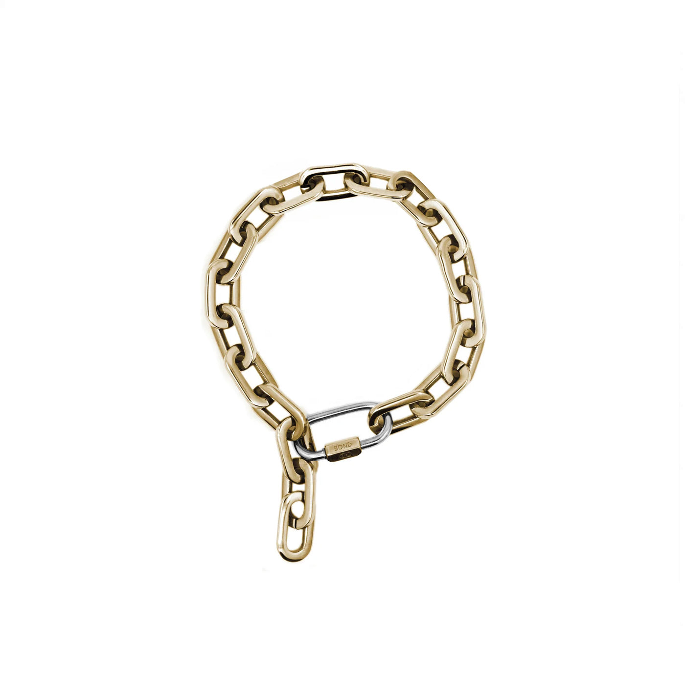 Two-Tone Hex Chain Anklet