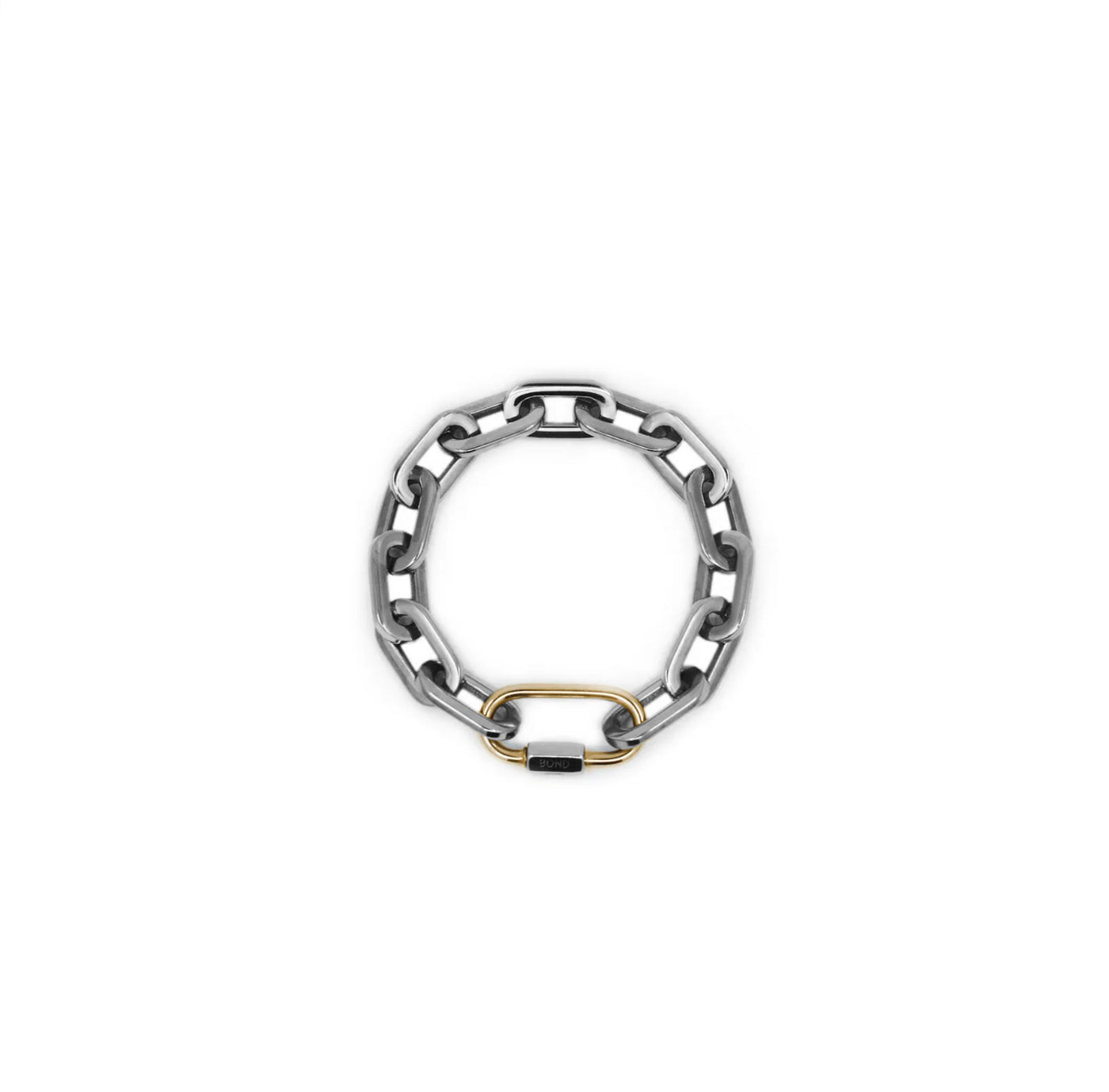 Two-Tone Hex Chain Bracelet