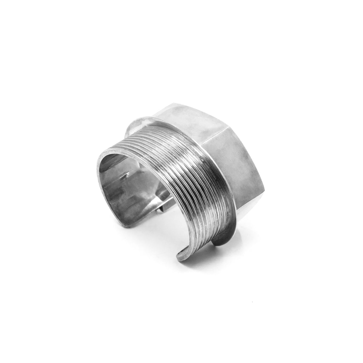 Tall Coupling Bracelet - 935 Silver